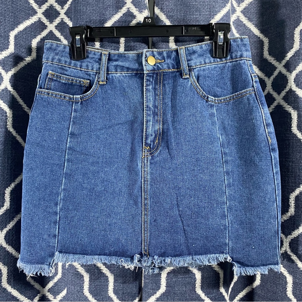 Blue Jean Denim Skirt